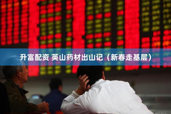 升富配资 英山药材出山记（新春走基层）