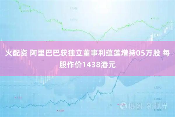 火配资 阿里巴巴获独立董事利蕴莲增持05万股 每股作价1438港元